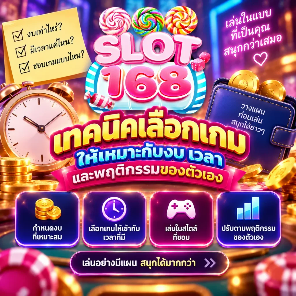เทคนิคเลือกเกมให้เหมาะกับงบ เวลา และพฤติกรรมของตัวเอง