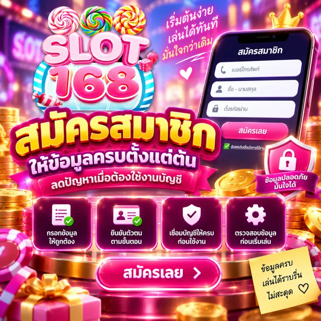 สมัครสมาชิกให้ข้อมูลครบตั้งแต่ต้น ลดปัญหาเมื่อต้องใช้งานบัญชี